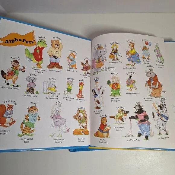 6 AlphaPets Book Lot A, B, C, D, F, G Grolier Vintage Hardcover Alphabet Books - Picture 8 of 12